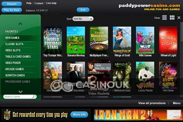 Paddy Power Casino Lobby