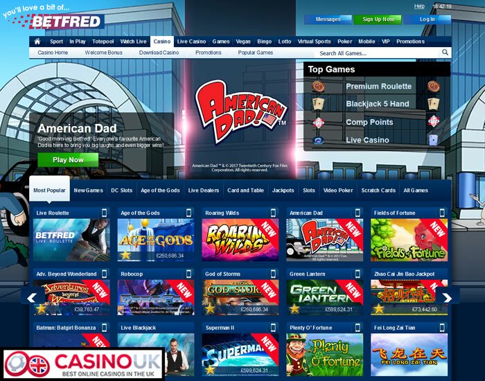 Betfred Casino software