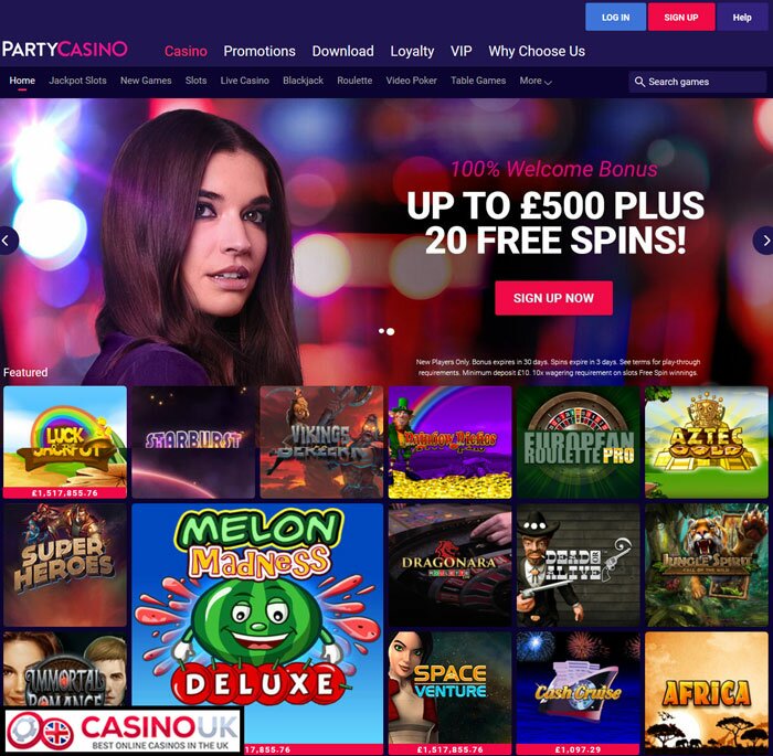 PartyCasino Online Software